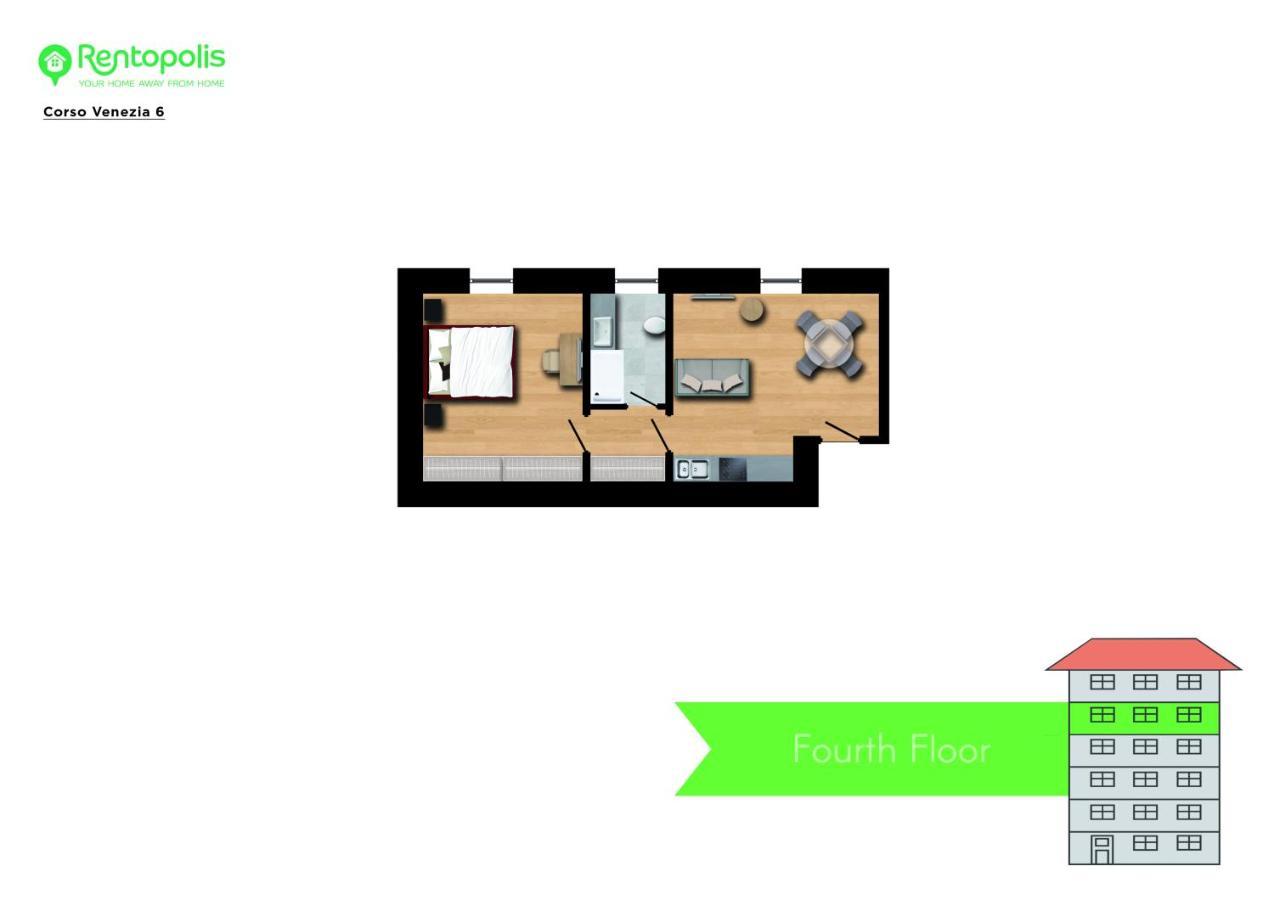 Elegant Apartment Near Brera Area 米兰 外观 照片